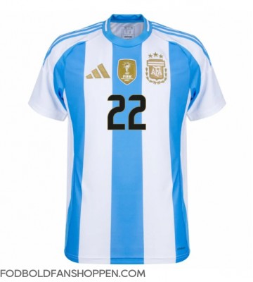 Argentina Lautaro Martinez #22 Hjemmebanetrøje Copa America 2024 Kortærmet